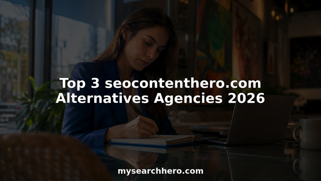 Professional woman researching SEO marketing agencies