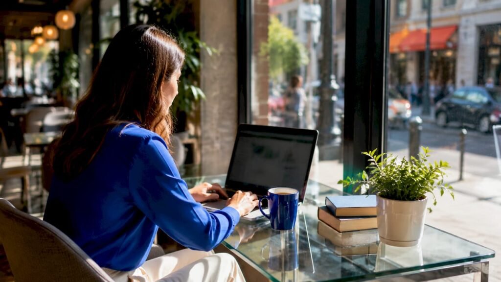 SEO analyst working on external links evaluation