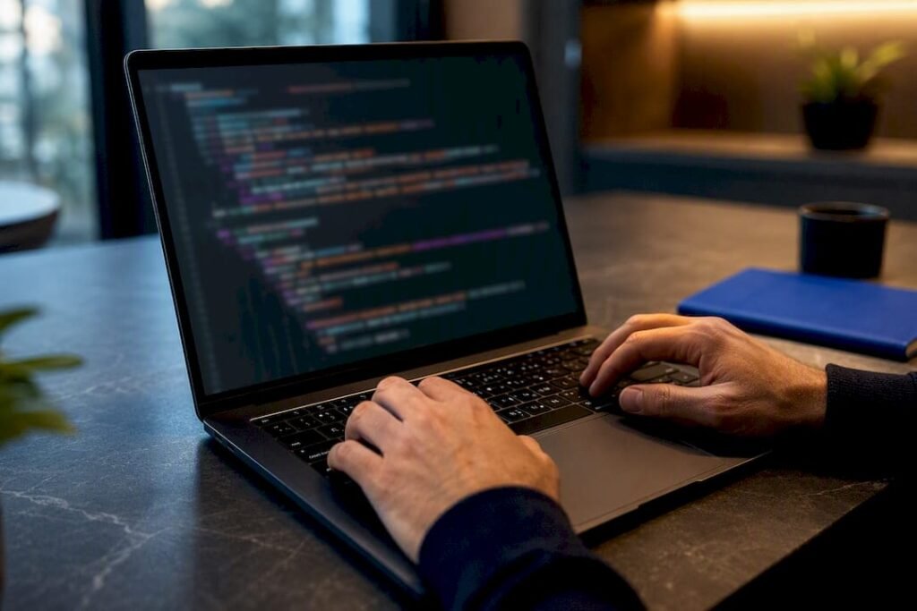 Marketer reviewing link attribute markup