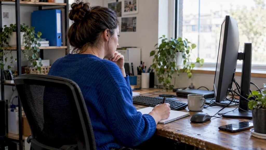 SEO specialist comparing backlink prospects